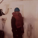 Ron Marlett during highling with a Navy destroyer.