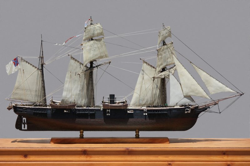 Ron Marlett's model of the CSS Alabama.